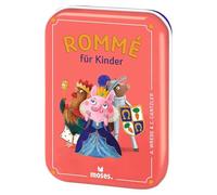 moses. Rommé per Bambini, Gioco di Carte semplicissimo con Occhi cubi, Gioco di strategia e apprendimento in Scatola di Metallo da Viaggio, Gioco di Famiglia a Partire dai 5 Anni, Giallo