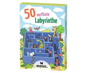 moses. Set di 50 labirinti con Diversi Puzzle di Labirinto, da semplici a Pesanti, per Il Compleanno dei Bambini o per l'inizio della Scuola, per Bambini dai 6 Anni in su