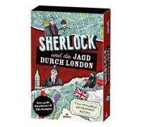 moses. Sherlock und die Jagd durch London, 64 knifflige Denksport Rätsel für Detektive, Logikrätsel mit extra großen Rätselkarten und XXL-Stadtplan