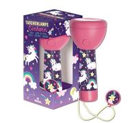moses. Torcia elettrica unicorno compatta e robusta per bambini con 4 LED, torcia ricaricabile con ciondolo decorativo, regalo per bambini dai 4 anni in su, rosa