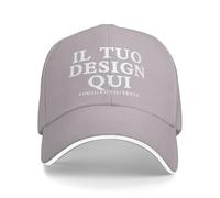 MOSGDBV Cappelli da Baseball Personalizzabili, Crea la Tua Immagine/Logo/Testo, Berretto Personalizzati Unisex Regolabili per Uomo e Donna