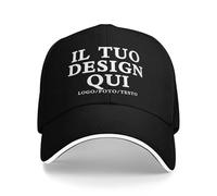 MOSGDBV Cappelli da Baseball Personalizzabili, Crea la Tua Immagine/Logo/Testo, Berretto Personalizzati Unisex Regolabili per Uomo e Donna