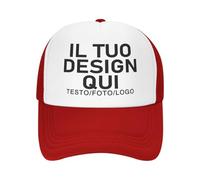 MOSGDBV Cappello Personalizzato all'Ingrosso, Cappello da Baseball Personalizzabile, Aggiungi Il Tuo Testo/Logo/Immagine, Crea Il Tuo Design, Berretto Personalizzati per Uomo e Donna