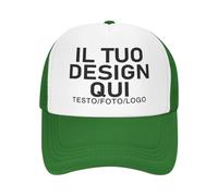 MOSGDBV Cappello Personalizzato all'Ingrosso, Cappello da Baseball Personalizzabile, Aggiungi Il Tuo Testo/Logo/Immagine, Crea Il Tuo Design, Berretto Personalizzati per Uomo e Donna