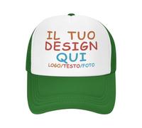 MOSGDBV Cappello Personalizzato all'Ingrosso per Uomo, Berretto Personalizzati, Cappello da Baseball Personalizzabile con la Tua Foto, Testo, Logo, Design Personalizzato