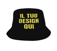 MOSGDBV Cappello Personalizzato Pescatore Personalizzabile Uomo e Donna - Aggiungi Il Tuo Logo o Testo - Cappello da Sole Impermeabile, Perfetto per Safari e Viaggi