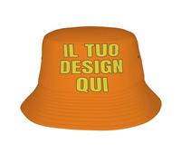 MOSGDBV Cappello Personalizzato Pescatore Personalizzabile Uomo e Donna - Aggiungi Il Tuo Logo o Testo - Cappello da Sole Impermeabile, Perfetto per Safari e Viaggi
