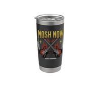 Mosh Now Regret Tomorrow Heavy Metal Concert Chaos Bicchiere termico in acciaio inox doppia parete