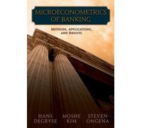 Moshe Kim Hans D Microeconometrics of Banking Methods, Appli (Copertina rigida)