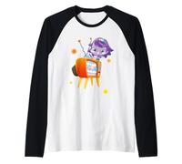 Moshi Monsters Zaffi su Televisione Poppeteer Poppet Maglia con Maniche Raglan