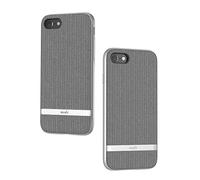 Moshi Vesta per iPhone 8/7 - Tessuto protettivo, military-grade Drop testati, resiste a polvere e graffi, ricarica wireless Herringbone Gray