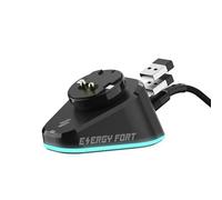 MOSHOU Base di ricarica per mouse Logitech/Razer, PRO X Superlight Series, G502 X Series, Razer Basilisk Ultimate, DeathAdder V2 Pro, Naga Pro, Docking Station con luce RGB, sistema di ricarica