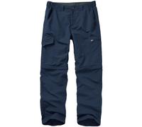 mosingle Safari - Pantaloni da trekking da uomo, leggeri, ad asciugatura rapida, convertibili, da viaggio, pesca, traspiranti, per attività all'aperto, Blu reale, 46