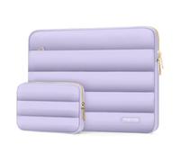 MOSISO 13-14 Pollici Custodia Laptop,13,3 Pollici Borse PC Compatibile con MacBook Air 13 13,6 M4 M3 M2 M1/Pro 13/Pro 14,HP,Dell,ASUS,Lenovo,Poliestere Orizzontale Borsa con Small Case,Viola