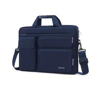 MOSISO 13,3-14 pollici Borsa Tracolla Laptop Custodia PC | Compatibile con MacBook Air/Pro 13/14, HP Dell ASUS, Borsa Tracolla Apertura Laterale&4 Tasche Cerniera, Blu Navy