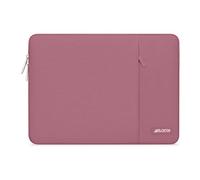 MOSISO 13.3 Pollici Custodia Laptop, 13-13.3 Pollici Borsa PC Compatibile con MacBook Air/PRO 13 / PRO 14, HP dell ASUS Lenovo Notebook, Poliestere Manica Verticale con Tasca, Rosa Polverosa