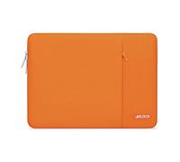 MOSISO 13,3 pollici Custodia PC Laptop Compatibile con MacBook Air/Pro 14 | 13-14 pollici Borsa PC per MacBook Pro 14/Air 13,3, HP Dell ASUS Lenovo, Poliestere Manica Verticale con Tasca, Arancio