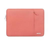 MOSISO 13,3 pollici Custodia PC Laptop Compatibile con MacBook Air/Pro 14 | 13-14 pollici Borsa PC per MacBook Pro 14/Air 13,3, HP Dell ASUS Lenovo, Poliestere Manica Verticale con Tasca, Corallo Vivo