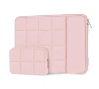 MOSISO 13,3 pollici Custodia PC portatile 13-13.3 pollici Borsa Laptop | Borsa PC per MacBook Air 13/Neo/Pro 13/14, HP Dell ASUS Lenovo, Dodici Square con Tasca Verticale&Pouch, Rosa
