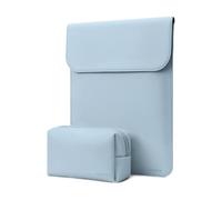 MOSISO 13 Pollici Custodia Laptop, 13 Pollici Borsa PC Compatibile con Air M4 M3 M2 M1 2025-2018 / Pro M2 M1 2025-2016, Custodia Finta Pelle Scamosciata con Borsa Piccola, Bambino Blu