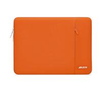 MOSISO 14 Pollici Custodia Laptop, 14 Pollici Borsa PC Compatibile con HP Lenovo Dell ASUS Acer, HP Stream, Dell Latitude, Lenovo IdeaPad, Poliestere Manica Verticale con Tasca, Arancio