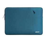 MOSISO 14 Pollici Custodia Laptop, 14 Pollici Borsa PC Compatibile con HP Lenovo Dell ASUS Acer, HP Stream, Dell Latitude, Lenovo IdeaPad, Poliestere Manica Verticale con Tasca, Teal Profonda
