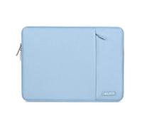 MOSISO 14 Pollici Custodia Laptop, 14 Pollici Borsa PC Compatibile con HP Lenovo Dell ASUS Acer, HP Stream, Dell Latitude, Lenovo IdeaPad, Poliestere Manica Verticale con Tasca, Aria Blu