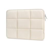 MOSISO 15-15,6 pollici Custodia PC Laptop,16 pollici Gonfio Borsa Computer Compatibile con MacBook Pro 16 M5 M4 M3 M2 M1, HP, Dell, ASUS, Lenovo, Rettangolo Quilted Borsa Donne, Sabbia