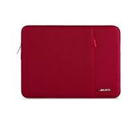 MOSISO 16 Pollici Custodia Laptop, 15-15.6 Pollici Borsa PC Compatibile con MacBook PRO 16 M4 M3 M2 M1, HP Acer dell Lenovo ASUS Notebook, Poliestere Manica Verticale con Tasca, Rosso