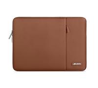 MOSISO 16 Pollici Custodia Laptop, 15-15.6 Pollici Borsa PC Compatibile con MacBook Pro 16 M4 M3 M2 M1, HP Acer Dell Lenovo ASUS Notebook, Poliestere Manica Verticale con Tasca, Caramello Marrone