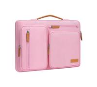 MOSISO 16 Pollici Custodia Laptop, 15-15,6 Pollici Custodia PC Compatibile con MacBook Pro 16, HP, Acer, Dell, Lenovo, ASUS, Lato Aperto Borsa con 4 Cerniera Tasche&Maniglia, Rosa
