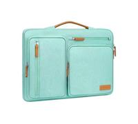 MOSISO 16 Pollici Custodia Laptop, 15-15,6 Pollici Custodia PC Compatibile con MacBook Pro 16, HP, Acer, Dell, Lenovo, ASUS, Lato Aperto Borsa con 4 Cerniera Tasche&Maniglia, Verde Acqua
