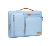 MOSISO 16 Pollici Custodia Laptop, 15-15,6 Pollici Custodia PC Compatibile con MacBook Pro 16, HP, Acer, Dell, Lenovo, ASUS, Lato Aperto Borsa con 4 Cerniera Tasche&Maniglia, Aria Blu