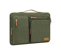 MOSISO 16 Pollici Custodia Laptop, 15-15,6 Pollici Custodia PC Compatibile con MacBook Pro 16, HP, Acer, Dell, Lenovo, ASUS, Lato Aperto Borsa con 4 Cerniera Tasche&Maniglia, Verde Oliva