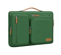 MOSISO 16 pollici Custodia Laptop Compatibile con MacBook Pro 16 HP Acer | 16 pollici Borsa PC per M5 M4 M3 M2 M1 Dell, Lenovo, ASUS, Lato Aperto Borsa con 4 Cerniera Tasche&Maniglia, Verde Giungla