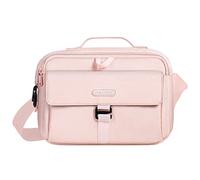MOSISO Borsa a Tracolla Fotocamera per DSLR/SLR/Mirrorless, Borsa Fotografia Imbottita Compatta con Copertura Antipioggia Compatibile con Canon/Nikon/Sony Fotocamere e Obiettivi,Rosa