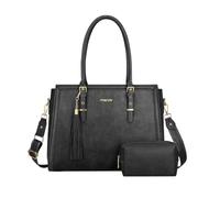 MOSISO Borsa Laptop da Donna, Borsa Tote Vintage Pelle PU con | Scomparto Laptop Compatibile con MacBook Pro 16 pollici, Borse Mano Capiente per Lavoro Business con Pochette&Nappa