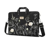MOSISO Borsa Laptop Donna, 13.3 pollici Borsa Computer | Compatibile con Macbook Pro 14, HP, Dell, Asus Notebook, 13-13.3 pollici Custodia a Tracolla per Laptop, Fiore Retro