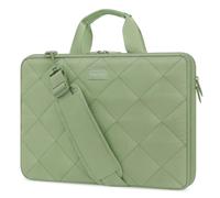MOSISO Borsa Porta Tracolla PC Laptop,13-13.3 Pollici Doppio Strato Soffice Imbottito Borsa Laptop con Antifurto Cerniera Compatibile con MacBook,HP,Dell,Lenovo,Asus Notebook,Verde Antico