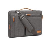 MOSISO Borsa Tracolla Laptop Custodia Computer | Compatibile con MacBook HP,Dell,Lenovo, Asus Notebook,Lato Open Borse Messenger&4 Cerniera Tasche&Handle