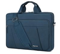 MOSISO Borsa Tracolla Laptop Custodia PC | Impermeabile Borse PC Computer per Uomini Donne con 3 Tasche Esterne per MacBook, HP Dell Lenovo ASUS, Nero