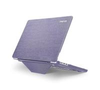 MOSISO Cover Compatibile con MacBook Air 15 Pollici Custodia 2025 2024 2023 M4 A3241 M3 A3114 M2 A2941 con Display Retina Liquido Touch ID,Tessuto Maglia Rivestito Case con Staffa Piega,Viola