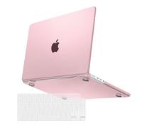 MOSISO Cover Compatibile con MacBook Pro 16 Pollici Custodia 2024 2023 2022 2021 M4 M3 M2 M1 A3403 A3186 A2991 A2780 A2485,Colore Originale Naturale Ultra-Sottile Case&Copritastiera,Rosa Baby