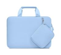 MOSISO Custodia Borsa Porta PC Laptop Compatibile con MacBook Air 13 M3 M2 M1 A2179 A1932 2024-2018/Pro M2 M1 12,9 iPad Pro 6th 5th 4rd,Neoprene Valigetta Borsa con Staccabile Case,Aria Blu