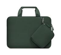 MOSISO Custodia Borsa Porta PC Laptop Compatibile con MacBook Air 13 M3 M2 M1 A2179 A1932 2024-2018/Pro M2 M1 12,9 iPad Pro 6th 5th 4rd,Neoprene Valigetta Borsa con Staccabile Case,Verde Smeraldo