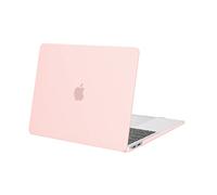 MOSISO Custodia Compatibile con MacBook Air 13 Cover M1 2021 2020 2019 2018 | Protezione Case per MacBook Air 13,3 pollici A2337 A2179 A1932 Retina Touch ID, Rosa Gesso