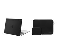 MOSISO Custodia Compatibile con MacBook Air 13 Cover M1 A2337 A2179 A1932 | 2021-2018, Case Compatibile per MacBook Air M1 Cover 13,3'' pollici&Neoprene Borse Computer con Custodia Piccola, Nero & Nero
