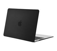 MOSISO Custodia Compatibile con MacBook Air 13 Cover M1 Chip A2337 A2179 A1932 2021 2020 2019 2018 Retina Touch ID,Protezione Case Compatibile per MacBook Air M1 Cover 13,3'' Pollici, Nero