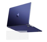 MOSISO Custodia Compatibile con MacBook Air 13 Cover M4 M3 M2 2025 2024-2022 A3240 A3113 A2681, per MacBook Air 13,6'' Case Colore Originale Naturale Ultra-Sottile&Copritastiera, Navy Blu