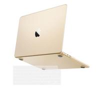 MOSISO Custodia Compatibile con MacBook Air 13 Cover M4 M3 M2 2025 2024-2022 A3240 A3113 A2681, per MacBook Air 13,6'' Case Colore Originale Naturale Ultra-Sottile&Copritastiera, Starlight Chiaro